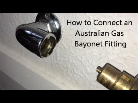 how to remove gas cooker bayonet fitting